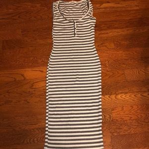 Midi striped bodycon